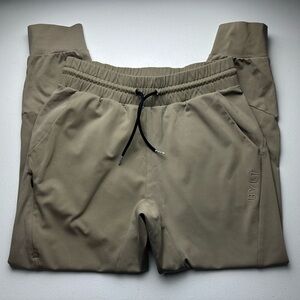 Bylt Basics Active Jogger Mens M Tan Athletic Pants Drawstring Zip Pocket